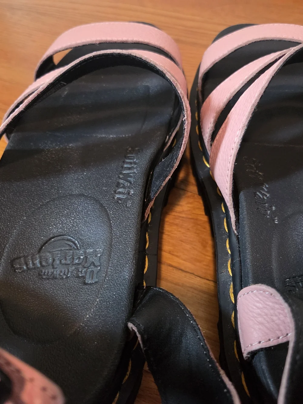Dr. Martens Blaire Pink Leather Platform Sandals Women / Ladies Size 9